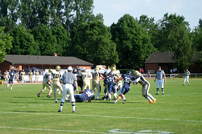 Die Hamburger Blue Devils spielen gegen Dresden